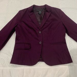 New York & Company Women’s Blazer Size 10 Purple Pre-Owned
